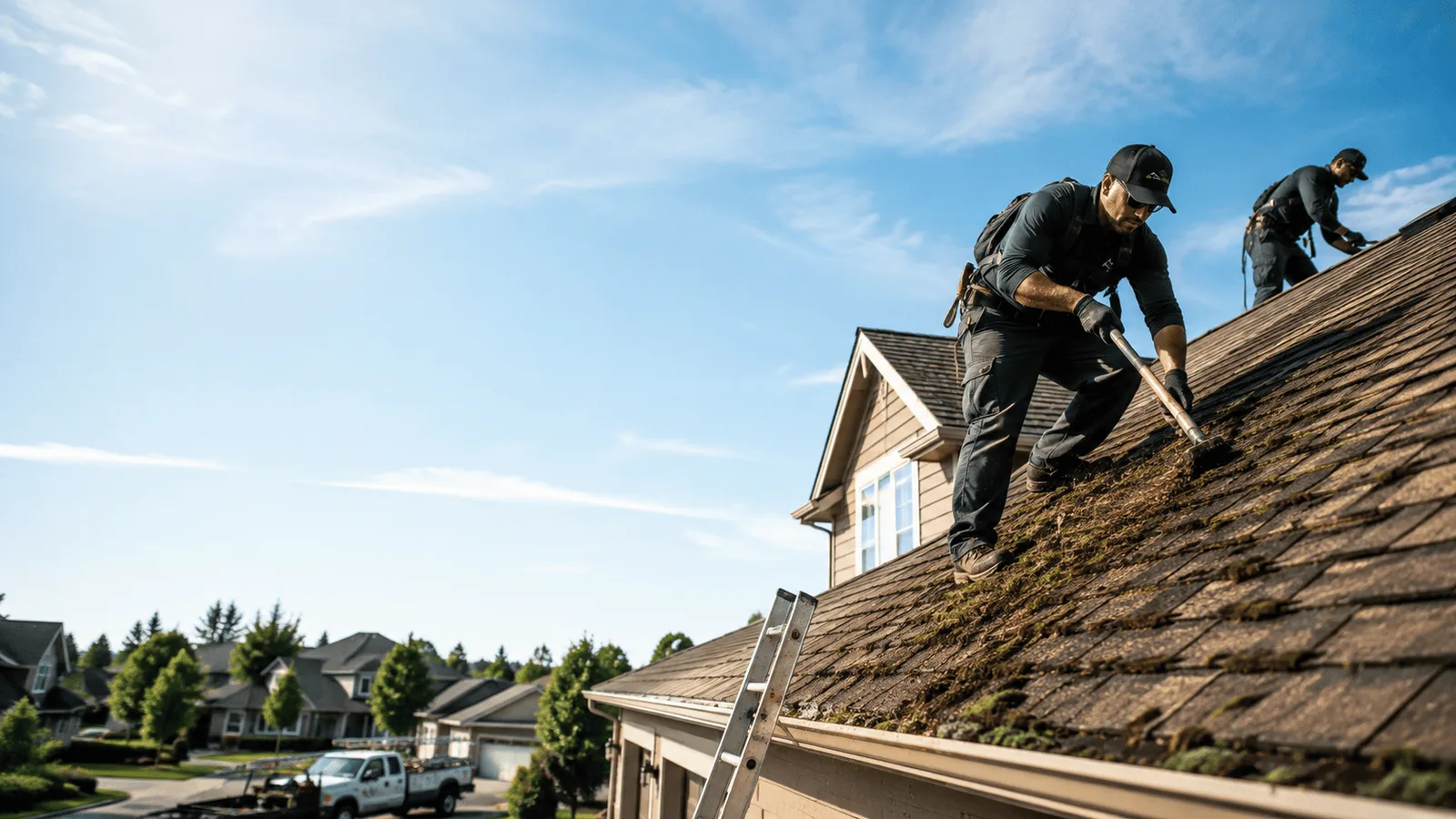 Roof Moss Removal in Vallonia, IN near me